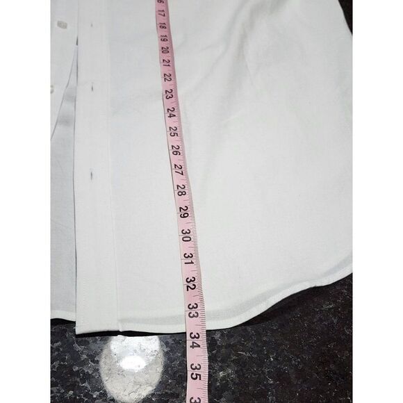 FIVE FOUR Men's 2XL NWT Long Sleeve White Dress Shirt - Picture 9 of 11
